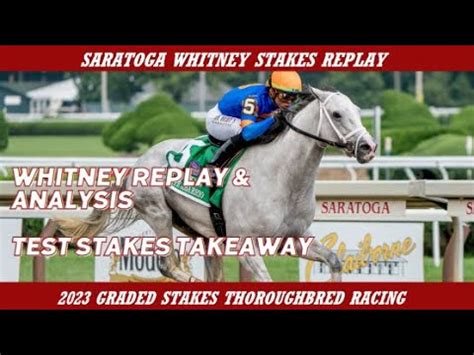 test stakes 2023 replay|2023 Test Stakes & More Saratoga Stakes Recap.